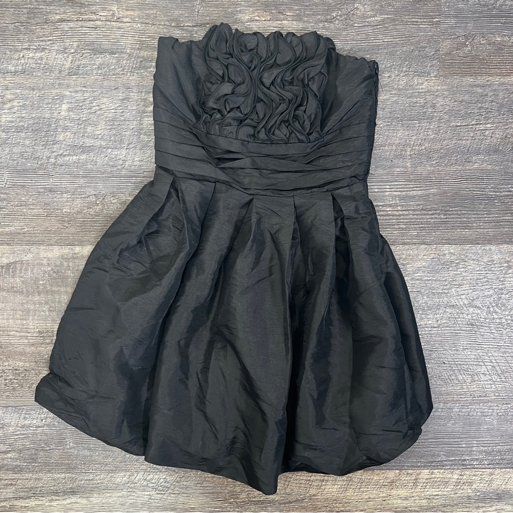 NWT Miroa black strapless formal cocktail dress size small S B51